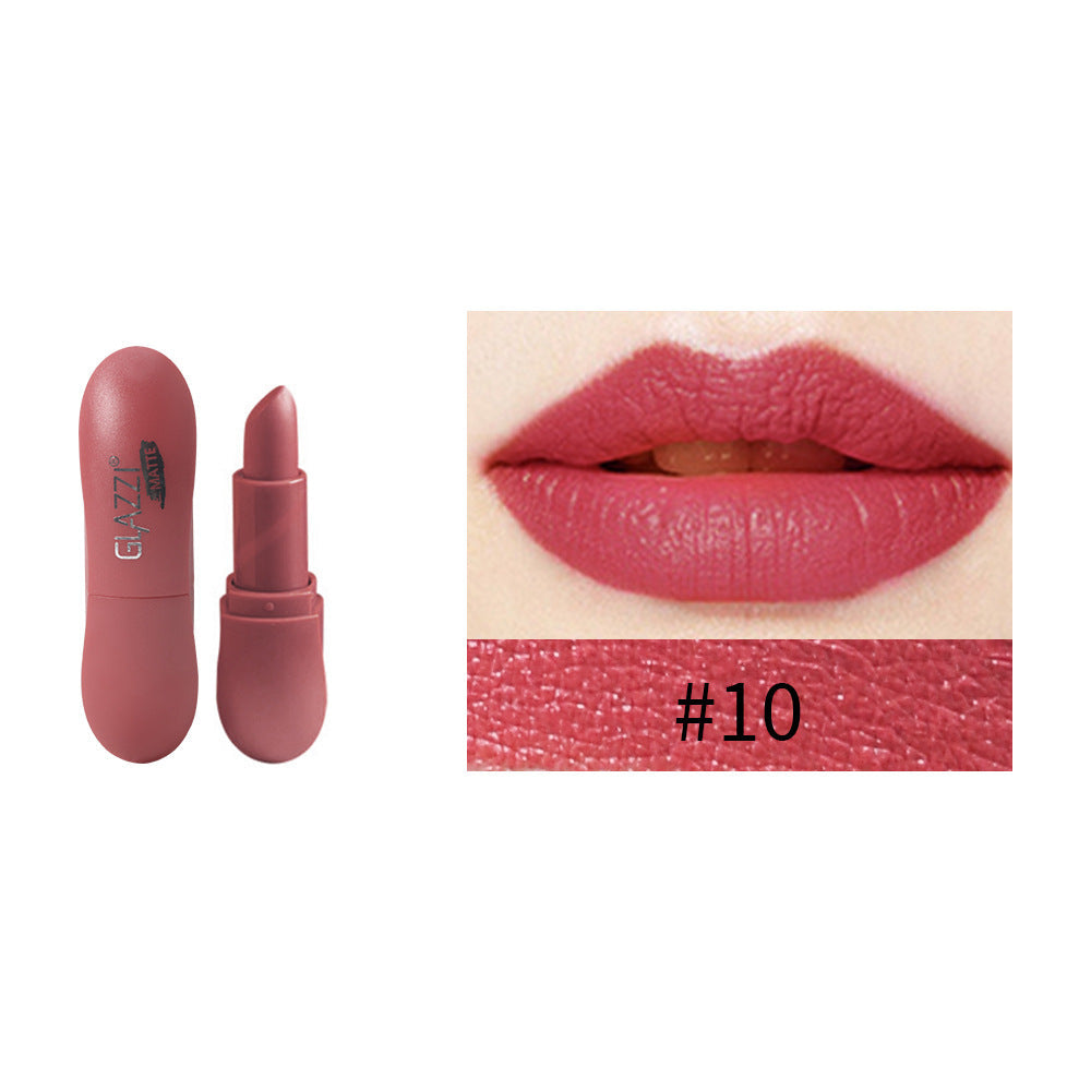 12 Color Rhombic Matte Lipstick Long Lasting Non Stick