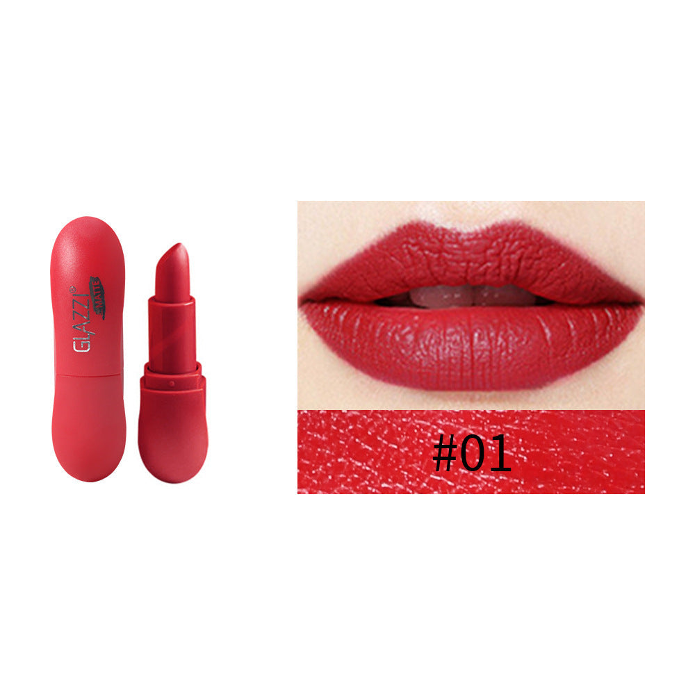 12 Color Rhombic Matte Lipstick Long Lasting Non Stick