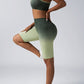 Women Seamless Activewear Set Crop Top High Waist Shorts Leggings