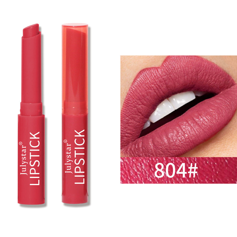 Six Color Lipstick Matte Velvet Waterproof Non Stick Long Lasting
