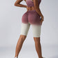 Women Seamless Activewear Set Crop Top High Waist Shorts Leggings