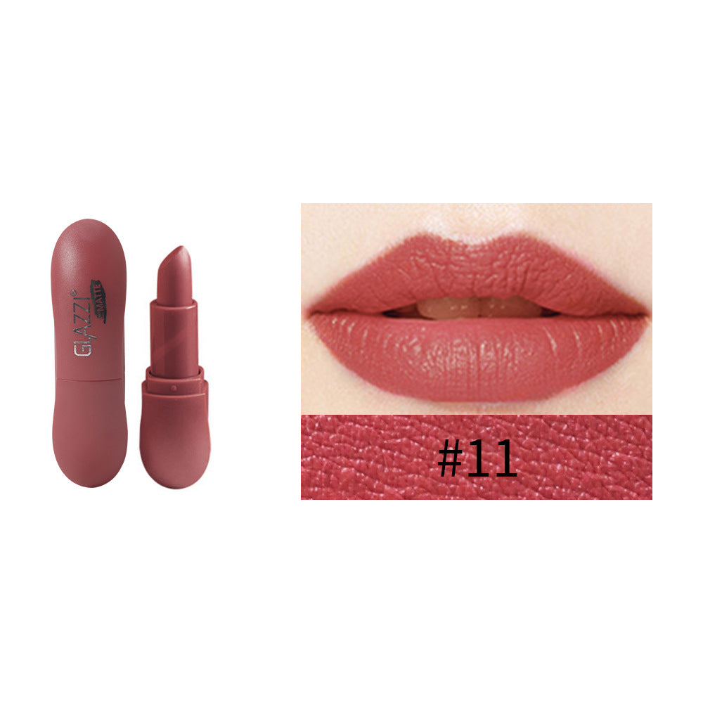 12 Color Rhombic Matte Lipstick Long Lasting Non Stick