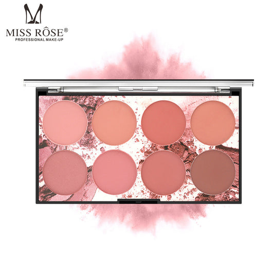 Eight Color Blush Palette Matte Long Lasting Natural Nude
