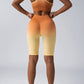 Women Seamless Activewear Set Crop Top High Waist Shorts Leggings