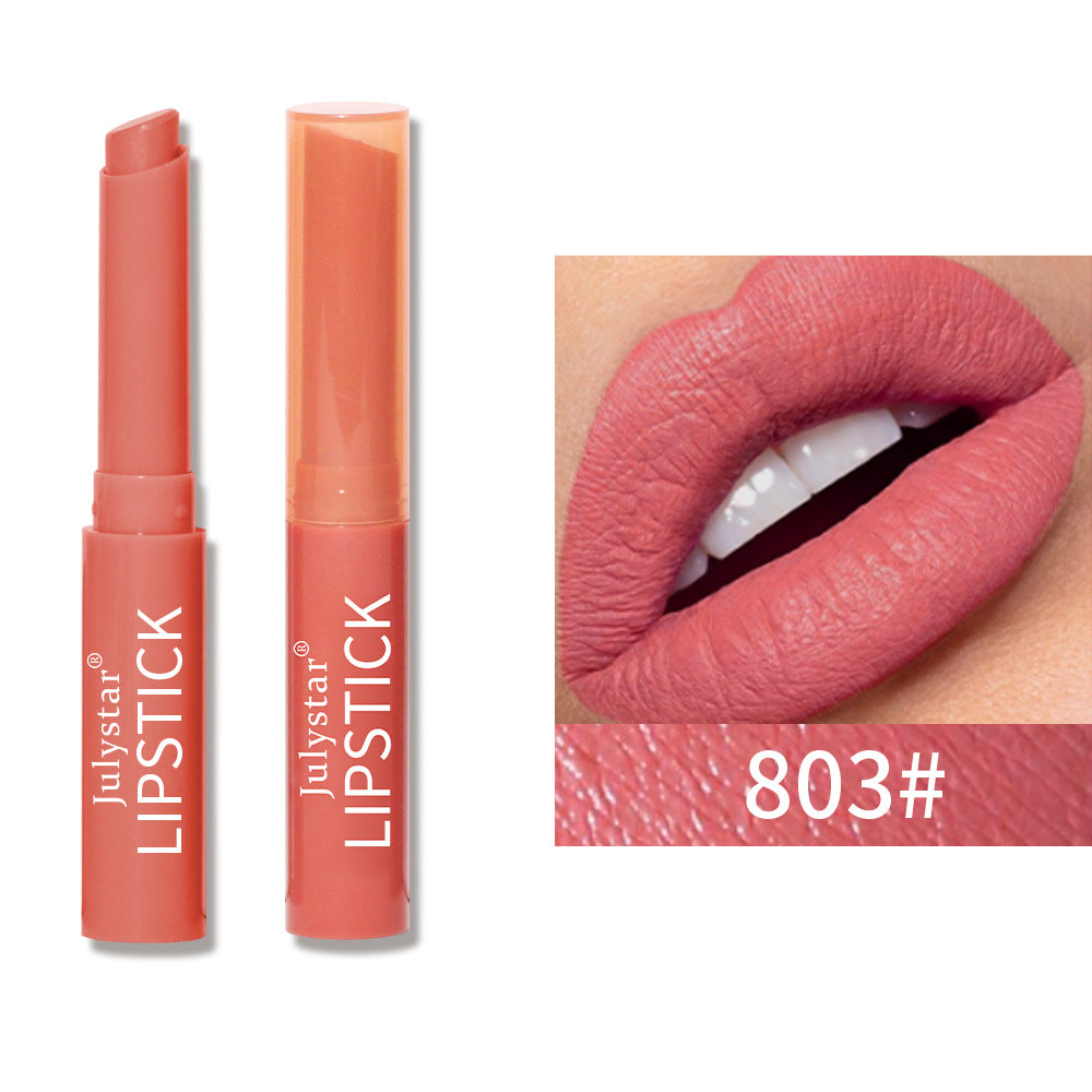 Six Color Lipstick Matte Velvet Waterproof Non Stick Long Lasting