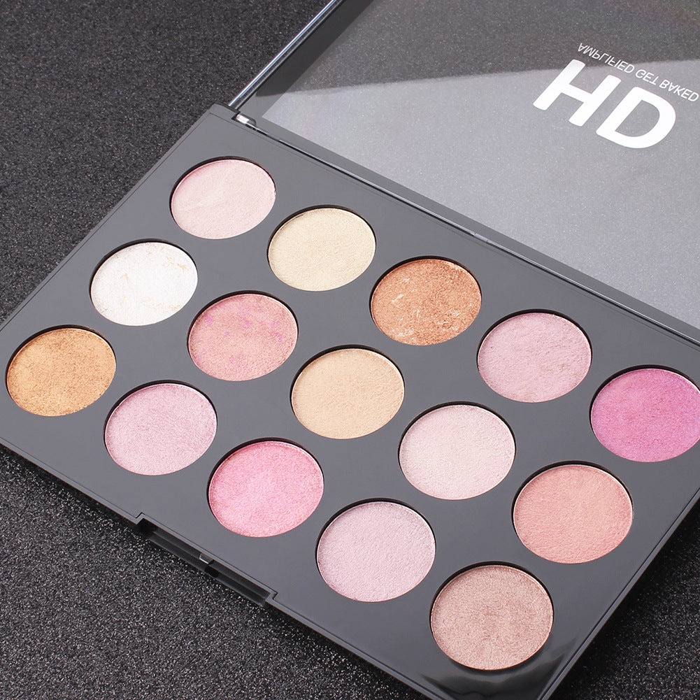 Romantic Beauty 15 Color Highlighter Pearl Eyeshadow Multi Color