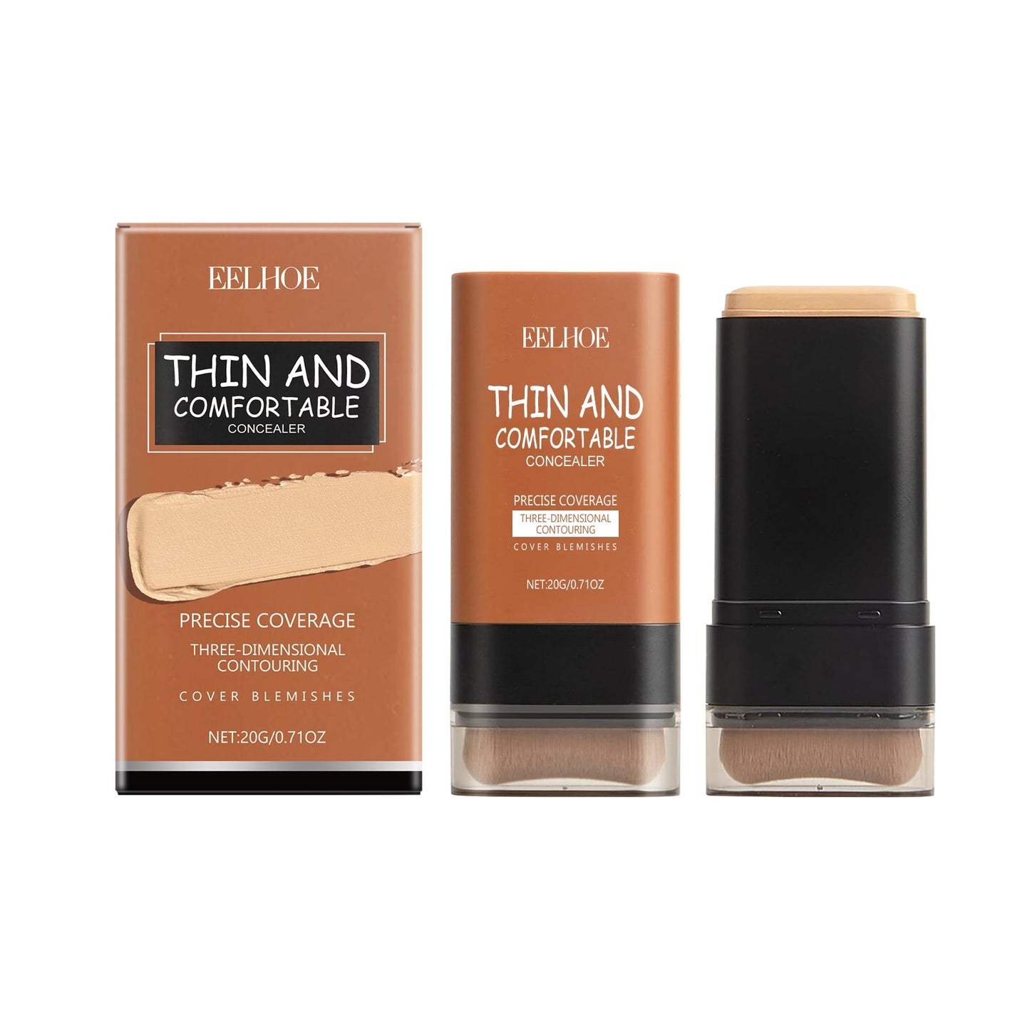 Light Transparent Concealer Foundation Stick Moisturizing Natural Refreshing Makeup