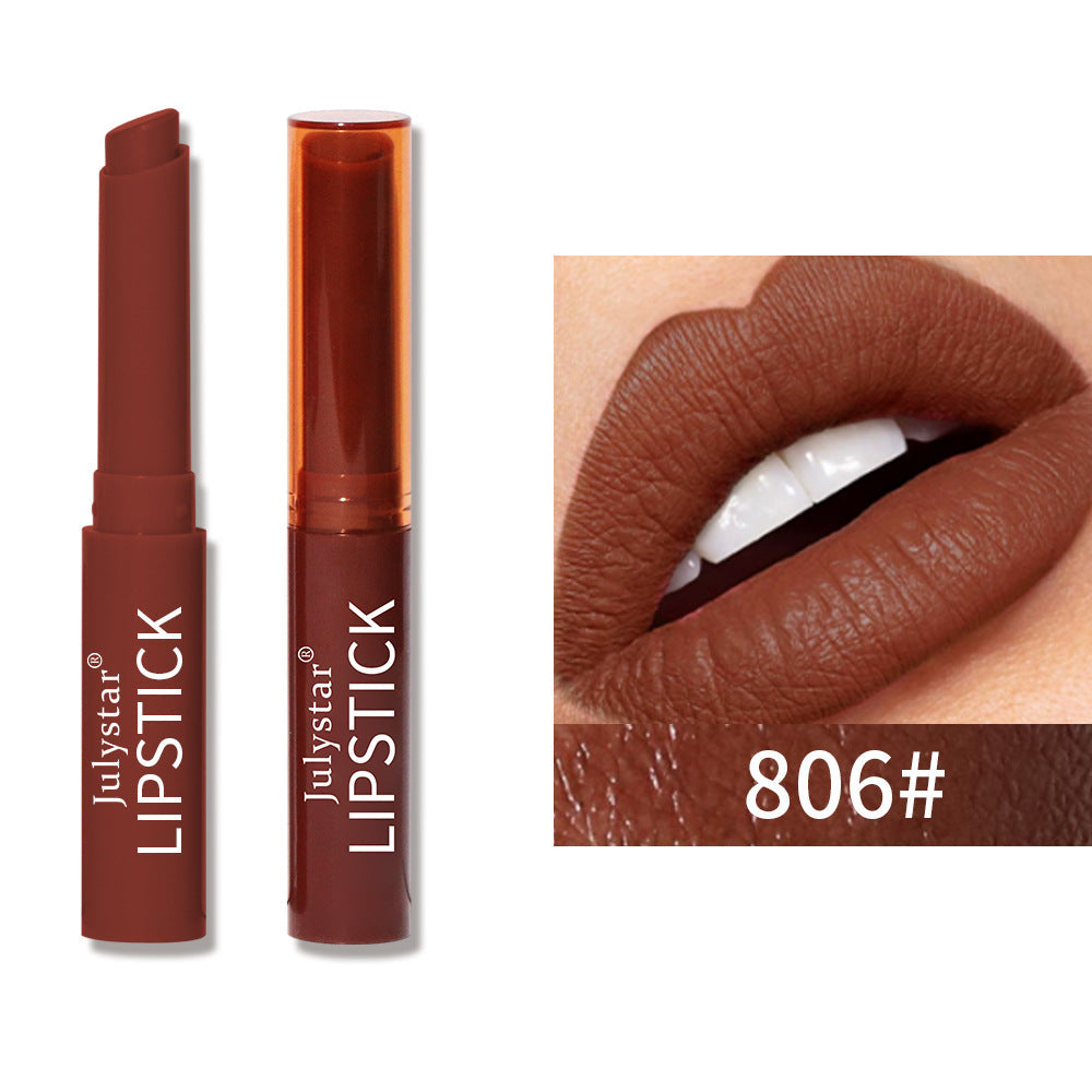 Six Color Lipstick Matte Velvet Waterproof Non Stick Long Lasting