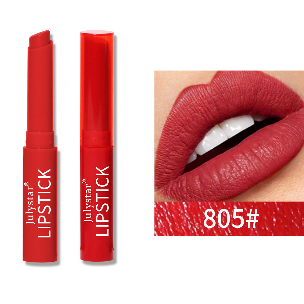 Six Color Lipstick Matte Velvet Waterproof Non Stick Long Lasting