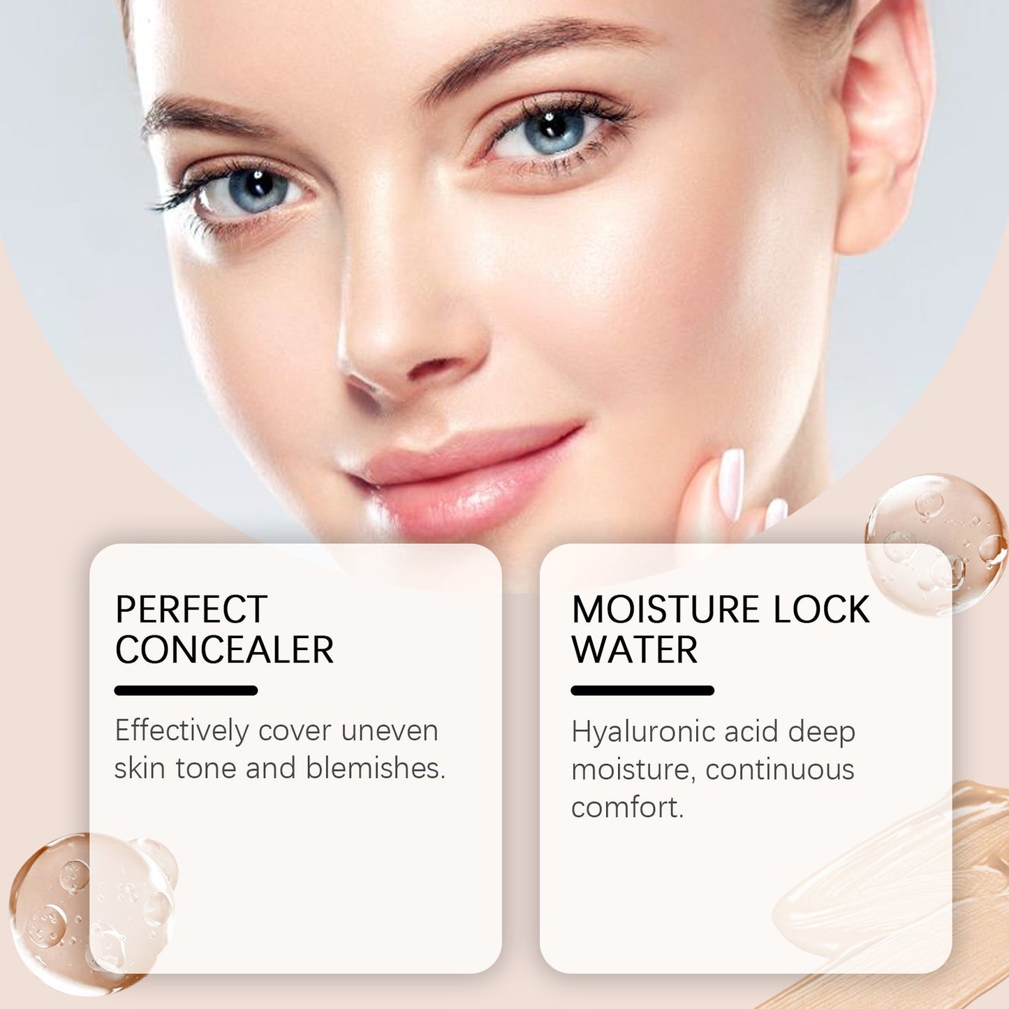Light Transparent Concealer Foundation Stick Moisturizing Natural Refreshing Makeup