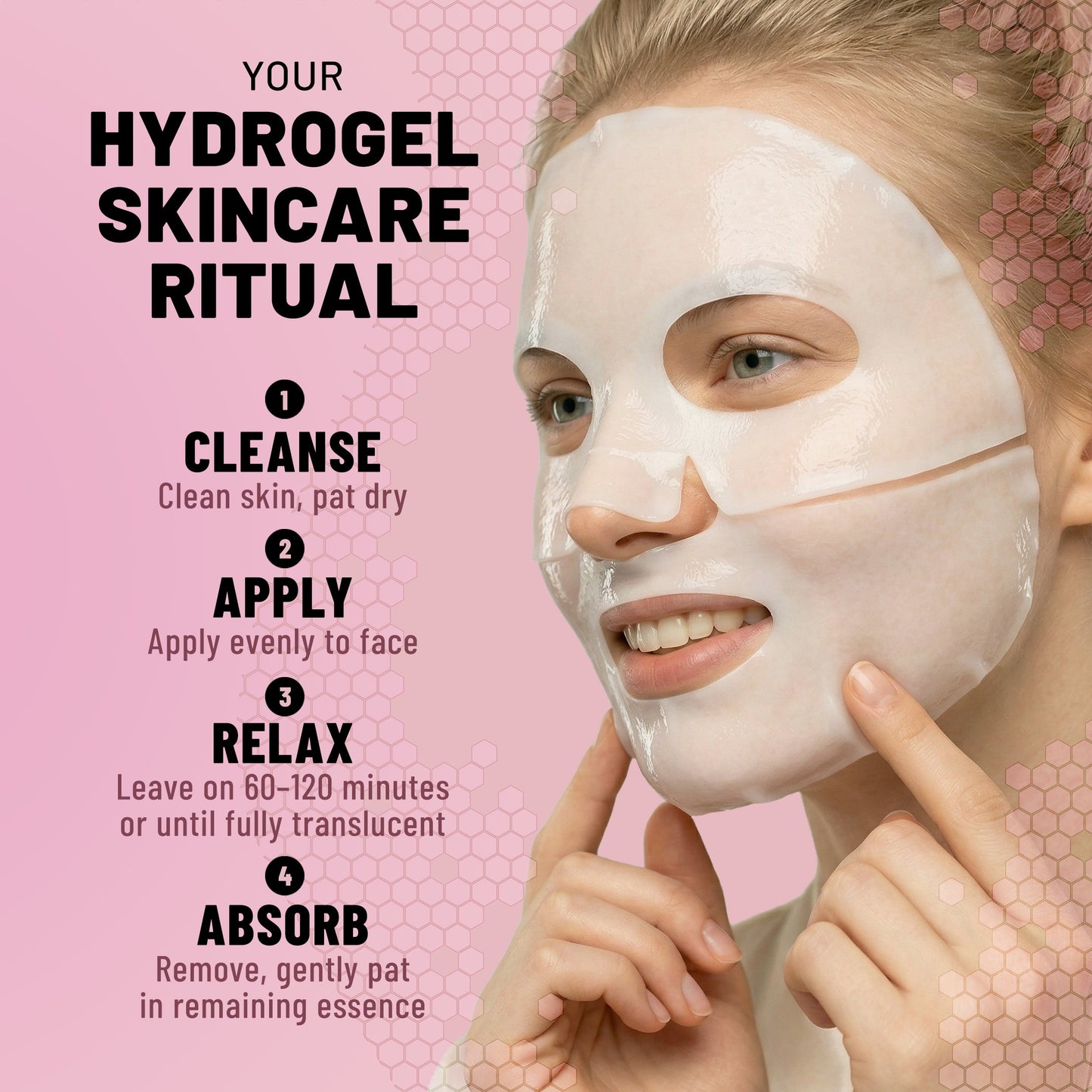 Bio Collagen Hydrogel Face Mask Hydrating Nourishing 6 Sheets