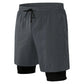 4 Way Stretch Black Sportswear Men's Shorts Activewear With Pocket