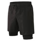 4 Way Stretch Black Sportswear Men's Shorts Activewear With Pocket