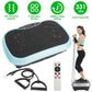 Vibration Exercise Machine With Resistant Bands Remote Control Whole Body Vibration Platform Workout Equipment Home Fitness Training Equipment For Weight Loss Fat Burner