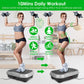 Vibration Exercise Machine With Resistant Bands Remote Control Whole Body Vibration Platform Workout Equipment Home Fitness Training Equipment For Weight Loss Fat Burner