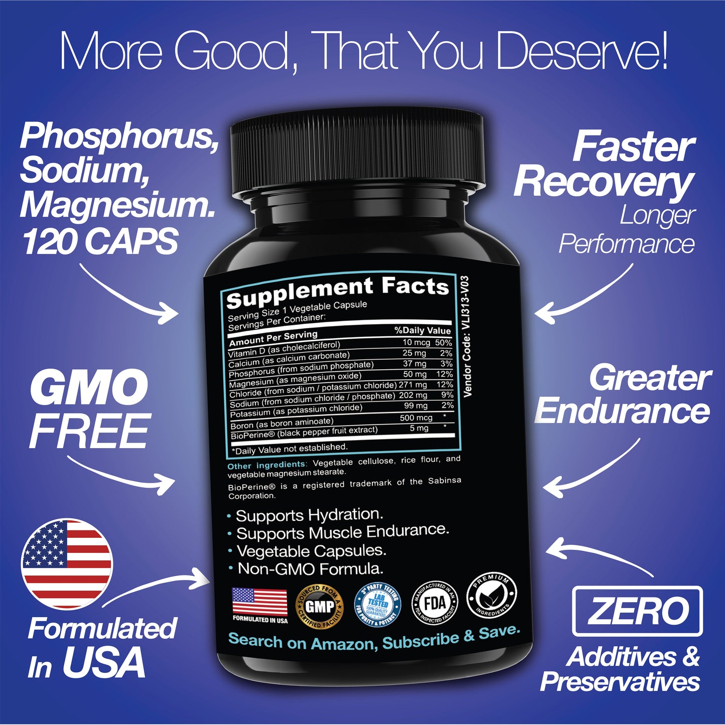 Rapid Rehydr8 Electrolyte Capsules Hydration Muscle Recovery Endurance Support
